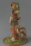 Candlestick - Stag with Birds (side)