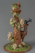 Candlestick - Stag with Birds (rear)